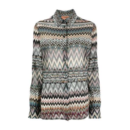 Missoni, Missoni Shirts Red Szary, Kobieta, Rozmiar: M
