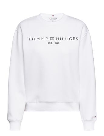 Tommy Hilfiger Mdrn Reg Corp Logo C-Nk Swtshrt Vit