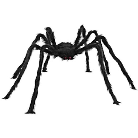 Halloween - 150 cm - Horror mega-edderkopp - Store edderkopper - Halloween-dekorasjon - Halloween-pynt - Edderkoppdekorasjon - Hårete 