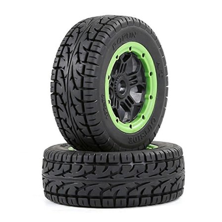 Ny Oppgradert Rc Bil Terreng Hjul Dekk For 1/5 Hpi Km Baja 5s/slt/v5 Losi 5ive T Rc Bildeler,g