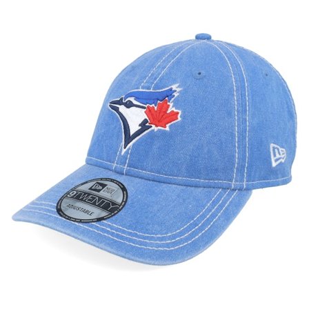 New Era - MLB Blu unconstructed Cappellino - Toronto Blue Jays Washed Contrast 9TWENTY Blue Dad Cap @ Hatstore