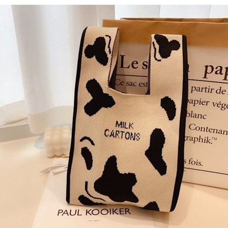 Stickväska Tygväska BEIGE - spot försäljning