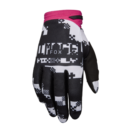 Mănuși Motocross FOX 180 Digi Image negru/roz XXL