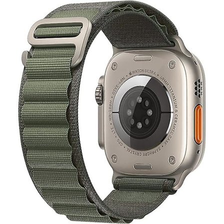 Kompatibel med Apple Watch Band Ultra 49mm 45mm 44mm 42mm 41mm 40mm 38mm, Robust Nylon Sports Solo Loop Stræk Vævet Armbånd Med Metal Hæk, Udskiftning
