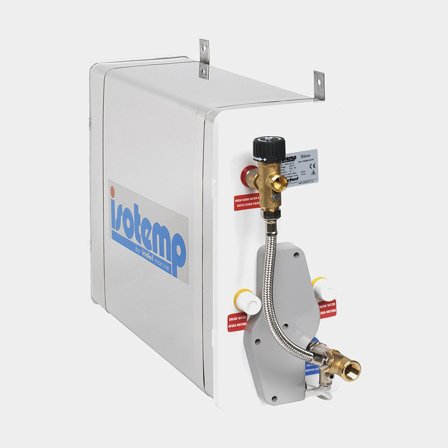 Scaldabagno per barca Isotemp Slim Square, 16 litri, 230 V, 750 W + kit termostato miscelatore