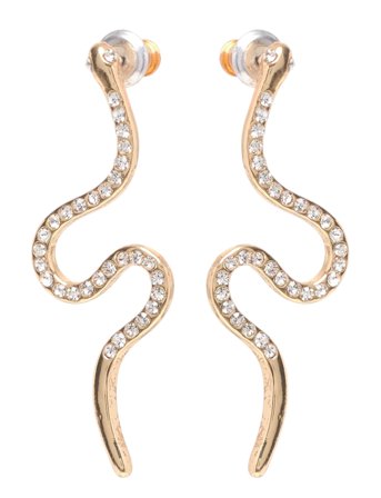Dagny Crystal Earrings Gold-Plated Gold Pilgrim