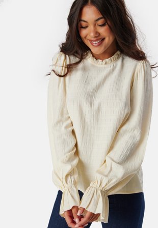 BUBBLEROOM Viscose Frill Blouse Klær