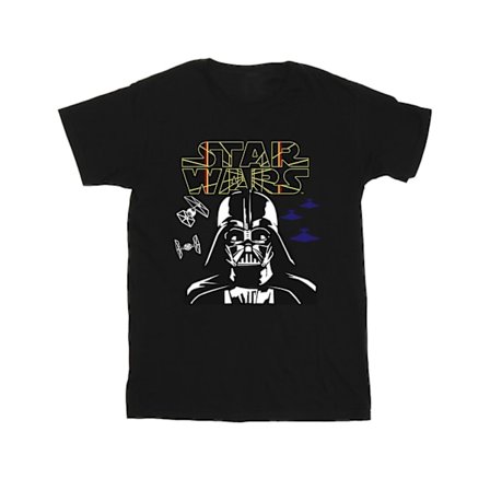 Star Wars Boys Darth Vader Comp Logo T-Shirt 7-8 år Svart