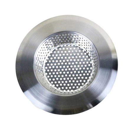Diskho Filter Pool Anti-Igensättningsnät Badrum Avlopp Anti-Igensättnings Golvbrunn Rostfritt Stål Silver 9CM