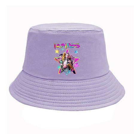 Bucket Hat Udendørs Fiskehat Kpop Demon Hunters Unisex Justerbar Solbeskyttelse Åndbar Mode
