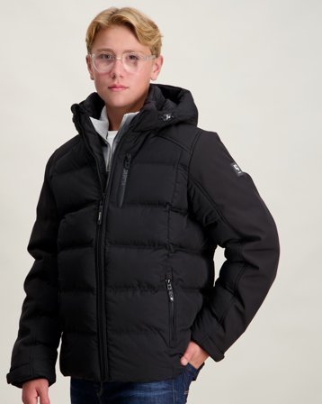 Garcia boys outdoor jacket Czarny Kurtki Chłopiec - Kids Brand Store