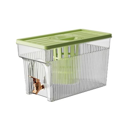 Kall vattenkokare med kran 3L PET Kylskåp Vattenfilter Dispenser Dryckesbehållare för hemmafest Grön