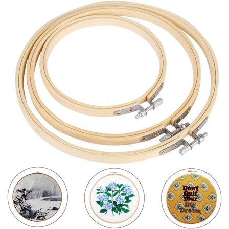 Embroidery Hoops Bambuuvirkattukehys 11,5 cm, 16 cm, 18 cm Tambo