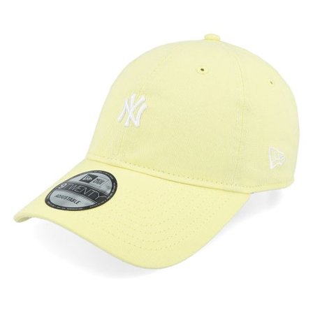 New Era - MLB Gul unconstructed Keps - New York Yankees Mini Logo 9TWENTY Yellow Dad Cap @ Hatstore