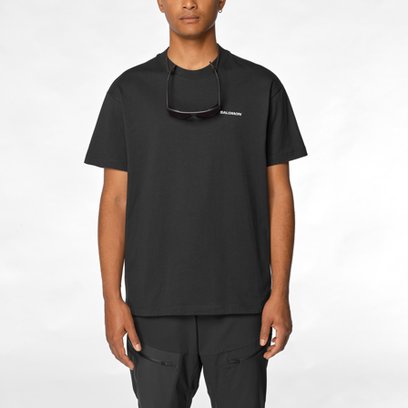 Salomon - Baselayer: Tops Bekleidung Salomon Logo Rx Tee M - Deep Black