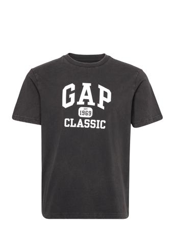 100% Organic Cotton Archive Gap Arch Logo T-Shirt Black GAP