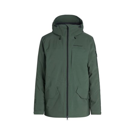 Peak Performance Men's Maroon Long Jacket Men lined ski jackets Green XXL