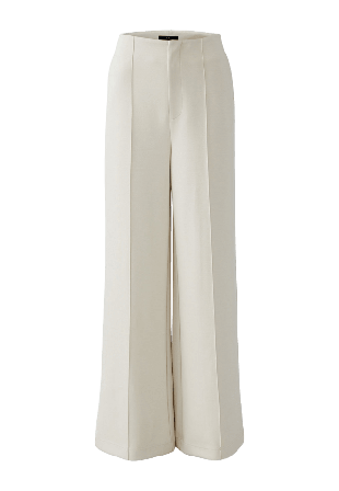 Oui Byxa Jersey Byxor Dam Beige 34