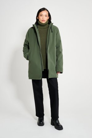 Stockholm Matte Winter Coat Green
