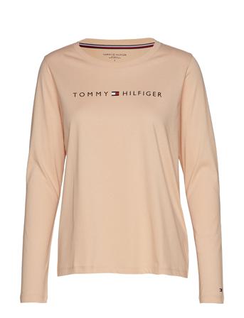Cn Tee Ls Logo T-shirts & Tops Long-sleeved Beige Tommy Hilfiger