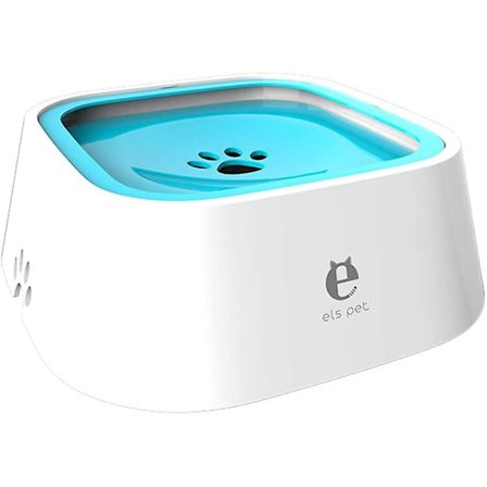 Vandskål til kæledyr, bærbar overløbssikker skål til hunde, 1,5 l køretøjsbåret vandskål med opdrift