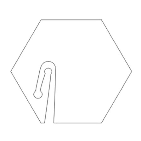 10 kpl Juomien merkintätarrat Asiakkaan nimitarra LÄPINÄVÄ KUUSIkulmainen - varastossa