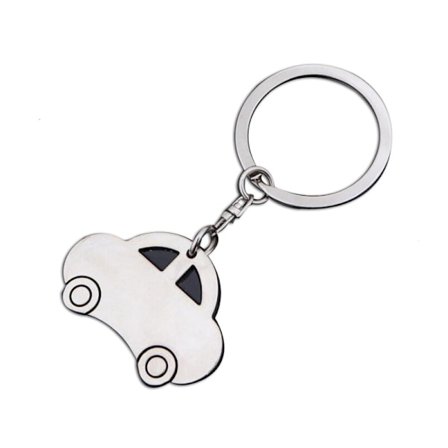 Bil nøglering, med gravering, i en gaveæske til at personliggøre, supe