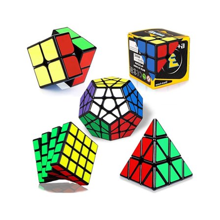 Speed Cube -setti [5 kpl] (Musta)