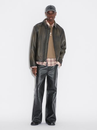 Holzweiler Cillian Leather Jacket - Dk. Brown - Men's - Large