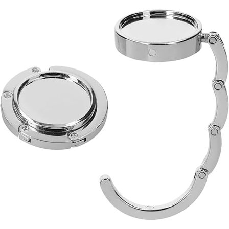 2x Käsilaukku koukku - Taitettava metalli laukku ripustin - Laukku pidike pöydälle tai toimistolle