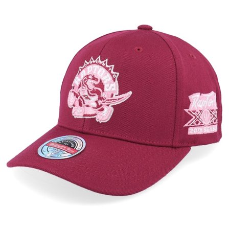 Mitchell & Ness - NBA Rouge adjustable Casquette - Hatstore Exclusive x Toronto Raptors Blush Burgundy Adjustable @ Hatstore