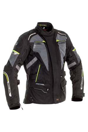 Motorradjacke Richa Infinity 2 Flare Damen Grau/Gelb M