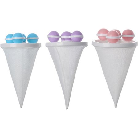 3PCS Flytende Lint Net Bag - Vaskemaskin Hårball, Flytende
