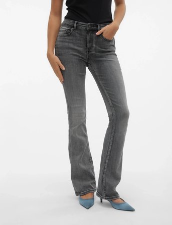 Vero Moda Vmflash Mr Flared Jeans Li213 Ga Noos - Grey - XS x 32
