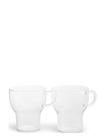 Sagaform | Glass Mug 2-Pack Clear 25 Cl | 25 CL