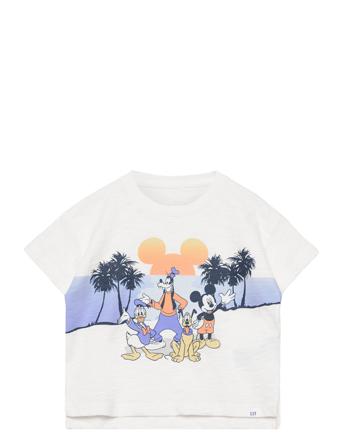 Babygap | Disney 100% Organic Cotton Mickey Mouse Relaxed T- White GAP