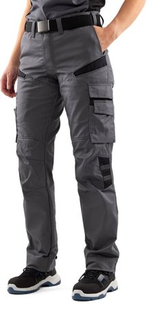 Arbetsbyxor Fristads Dam Byxa 2554 STFP, dam, Grå/Svart Arbetskläder