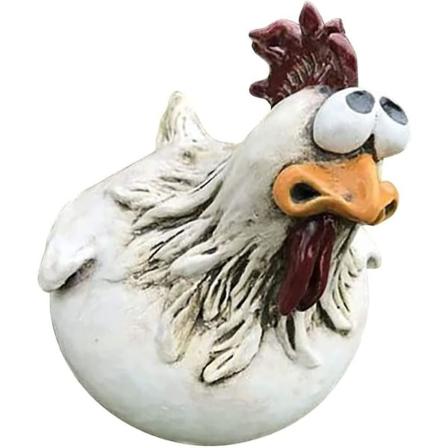 Hønsegård Statue Resin Stige Hønsehegn Ornament Dyr Samleobjekt Skulptur Miniature Landskab Dekoration 2 stk