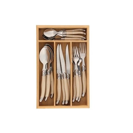Bestiksæt med 16 dele og bambusæske