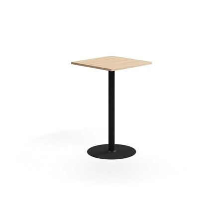 Bar table VERTICUS, 700x700x1100 mm, oak/black
