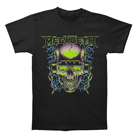 Megadeth 35 Years Headphone Skull T-shirt