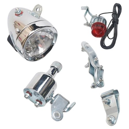 12V 6W Generatorer Forlygte Baglygte Sæt Motoriseret Cykel Forreste Baglygte Vintage Cykel Forlygte Baglygte