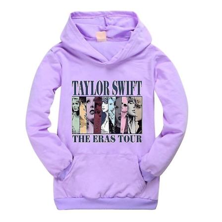 Julegaver Pop Taylor Swift The Eras Tour Hoodie Piger Drenge Hættetrøje Trøje Trøjer 9-14 År Børn Teenagere-Xin Purple 13-14 Years