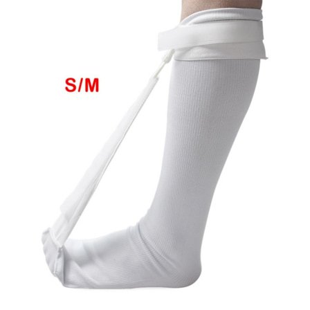 Plantar Fasciitis Socks Heel Protector WHITE S
