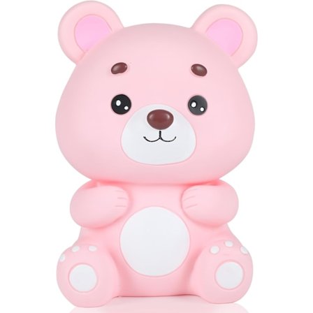 Underbar Nalle Spargris (rosa), Nalle Spargris, Första Spargrisen, Bästa Julklappen Födelsedagspresenten för Barn Pojkar Flickor Heminredning