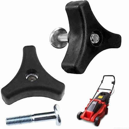 2 kpl ruohonleikkurin kahvan ruuvia, kolmion muotoinen ruohonleikkurin kahvan ruuvi, ruohonleikkuri