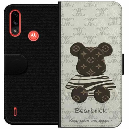 Motorola Moto E7 Power Plånboksfodral Brown Bear