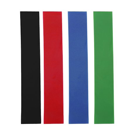 4 st Fitness Yoga Resistance Loop Bands Set Elastiska Sport Styrketräningsband