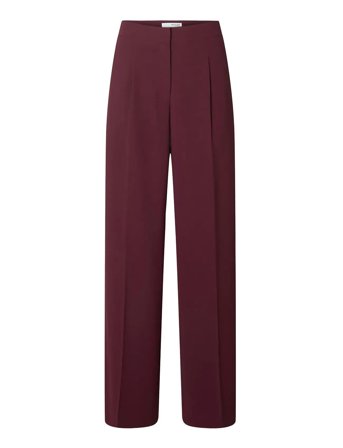 Slftinni Mw Wide Pant N Noos Burgundy Selected