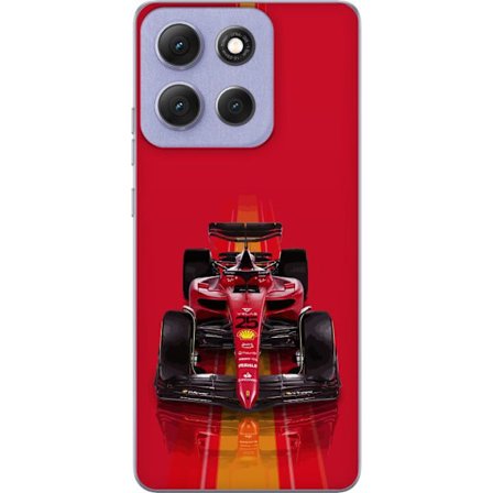 Yhteensopiva Puhelinkuori Motorola Motorola Moto G86 Ferrari Formula 1 -auto ikonisessa punaisessa muotoilussa urheilullisella tarkkuudella
